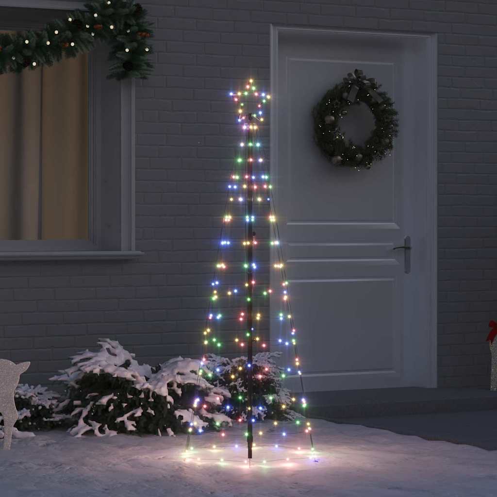 LED Julgran EKENAS 250 cm 390 LED-lampor Mångfärgad Stål