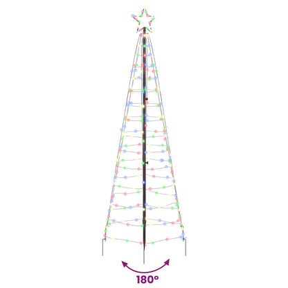 LED Julgran EKENAS 250 cm 390 LED-lampor Mångfärgad Stål