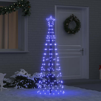 LED Julgran EKENAS 250 cm 390 LED-lampor Blå Stål Blå