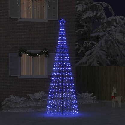 LED Julgran EKENAS 400 cm 800 LED-lampor Blå Stål Blå