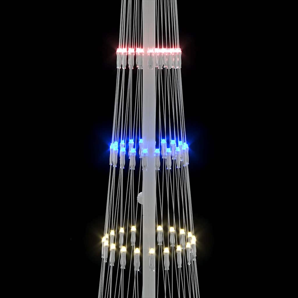 LED Julgran Flerfärgsdesign 51 x 51 x 190 cm Metall