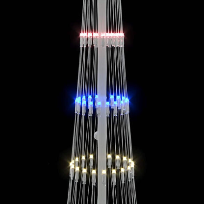 LED Julgran Flerfärgsdesign 51 x 51 x 190 cm Metall
