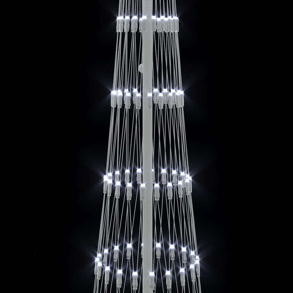 LED Julgran Kallvit 250 cm Metall