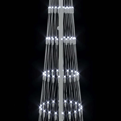 LED Julgran Kallvit 250 cm Metall