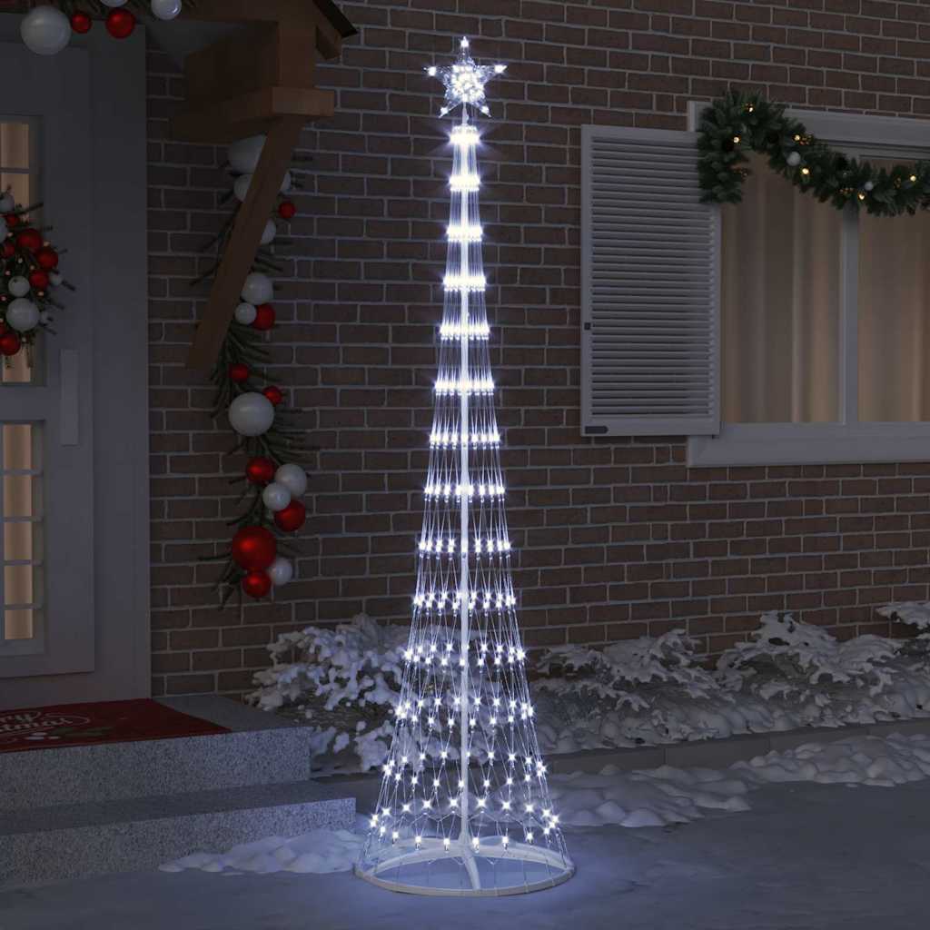 LED Julgran Kallvit 250 cm Metall