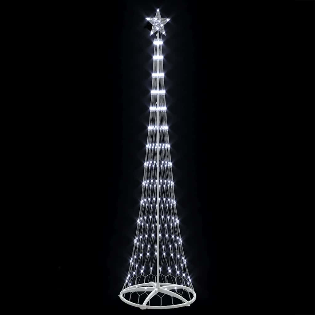 LED Julgran Kallvit 250 cm Metall
