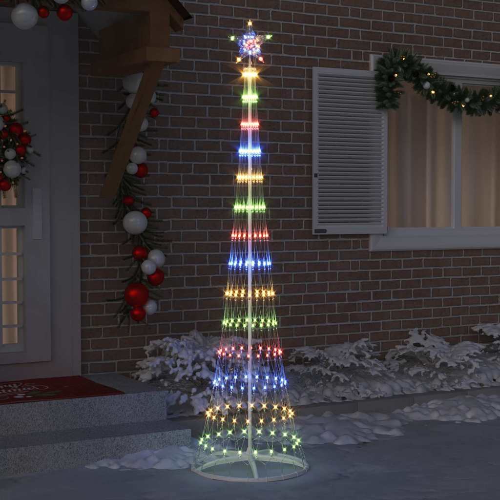 LED Julgran Flerfärgsdesign 250 cm Metall