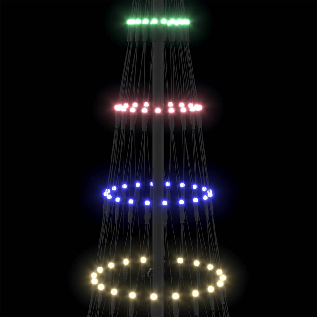 LED Julgran Flerfärgsdesign 184,5 cm Metall