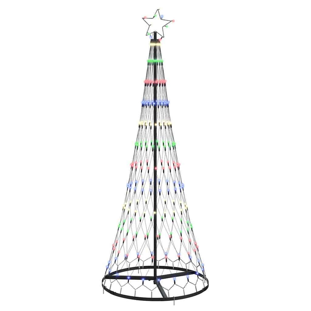 LED Julgran Flerfärgsdesign 184,5 cm Metall