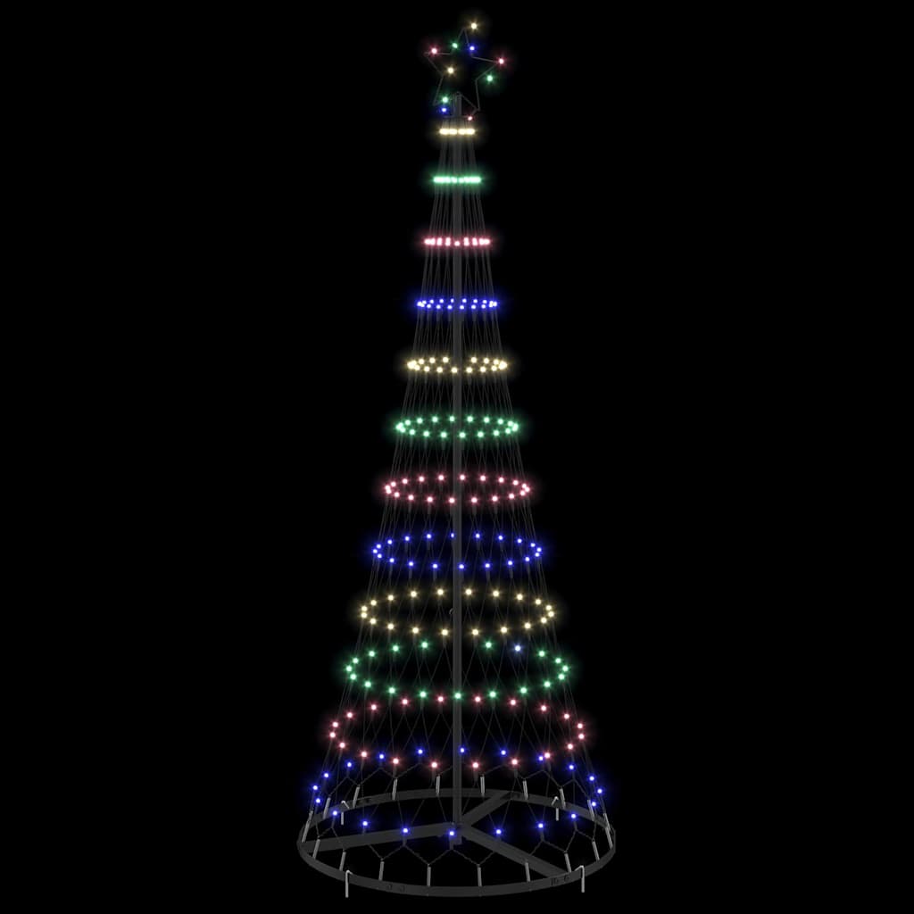 LED Julgran Flerfärgsdesign 184,5 cm Metall