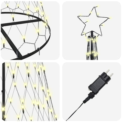 LED Julgran Varmvit 250 cm Metall