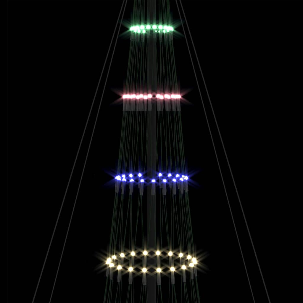 LED Julgran Flerfärgsdesign 399 cm Metall
