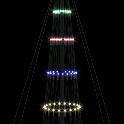 LED Julgran Flerfärgsdesign 399 cm Metall
