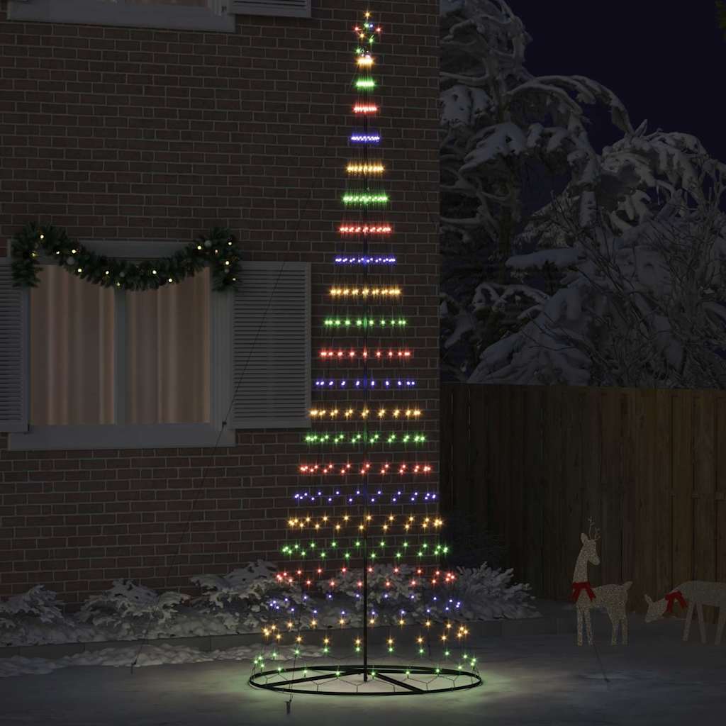 LED Julgran Flerfärgsdesign 399 cm Metall