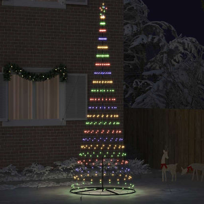 LED Julgran Flerfärgsdesign 399 cm Metall