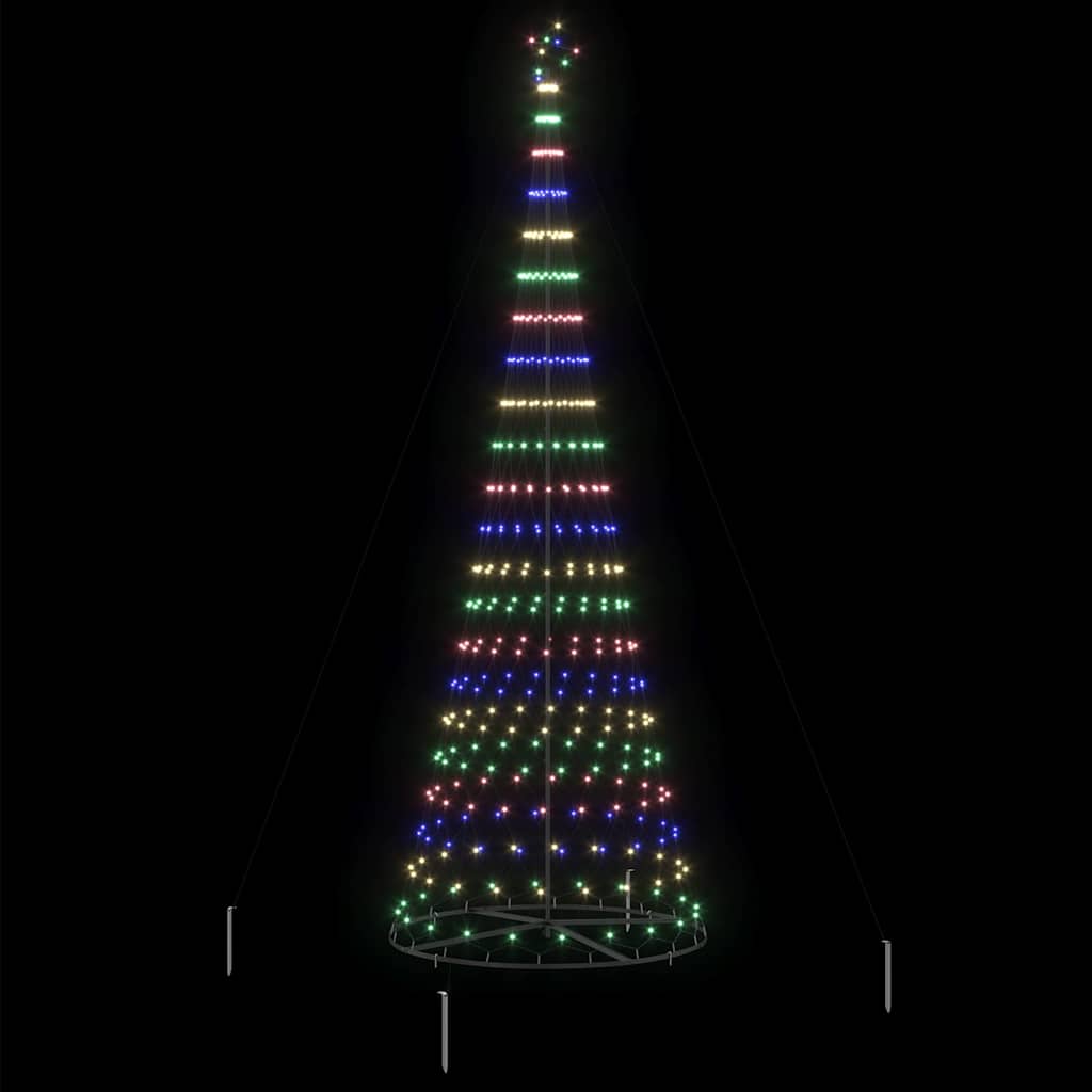 LED Julgran Flerfärgsdesign 399 cm Metall