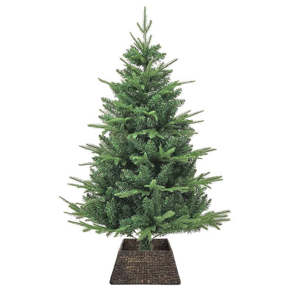 Julträdskrage Fyrkantig Svart 50 x 50 x 25 cm Vattenhyacint