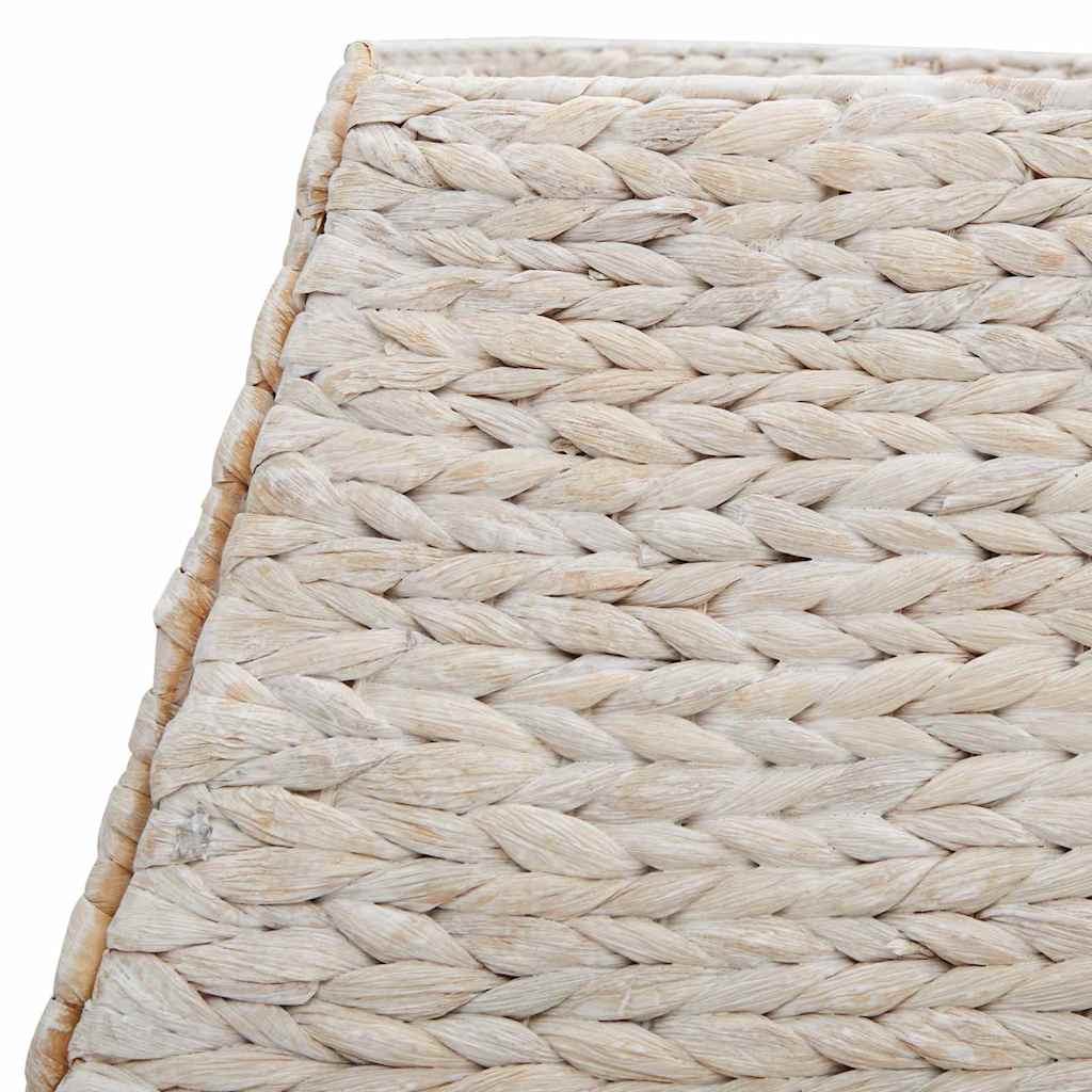 Julträdskrage Fyrkantig Vit 70 x 70 x 28 cm Vattenhyacint