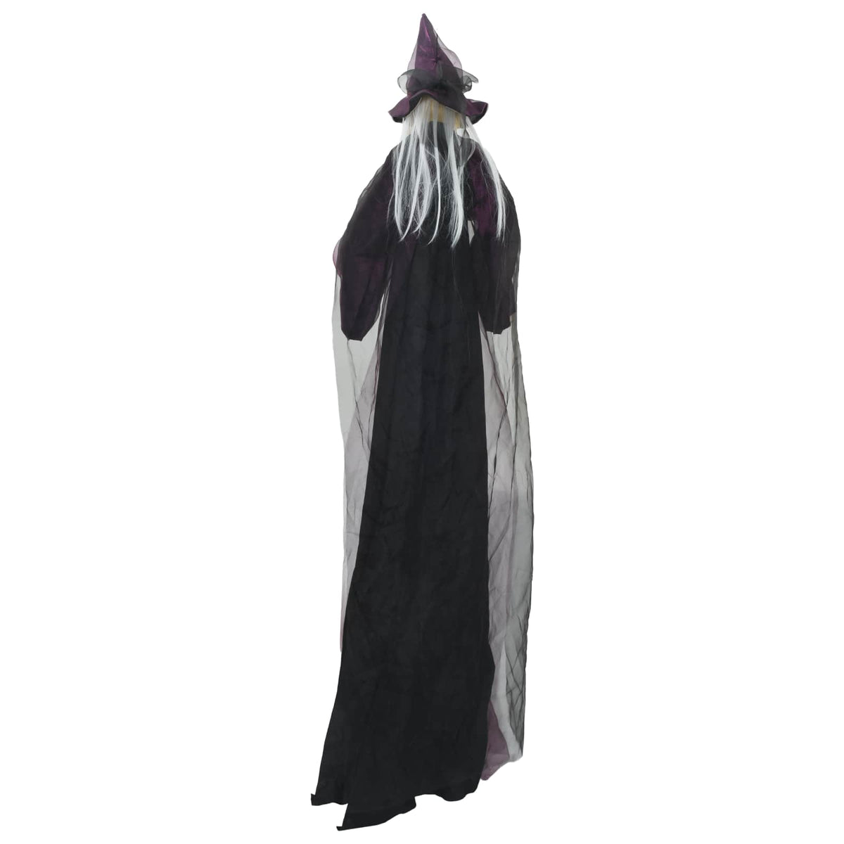 Hängande Halloween talande häxa Lila 216 x 125 cm Polyester