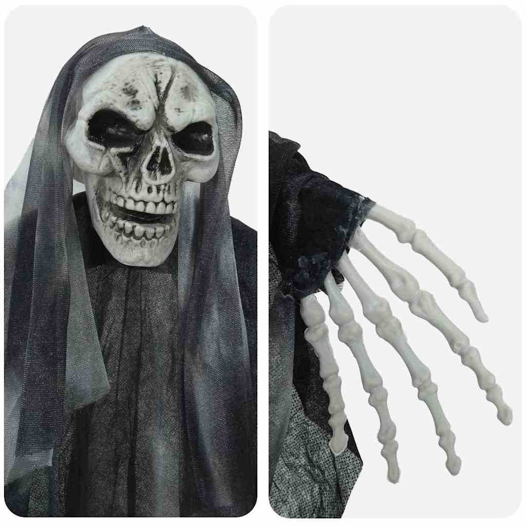 Halloween Hängande Spöke 3 st Svart 66 x 110 cm Polyester
