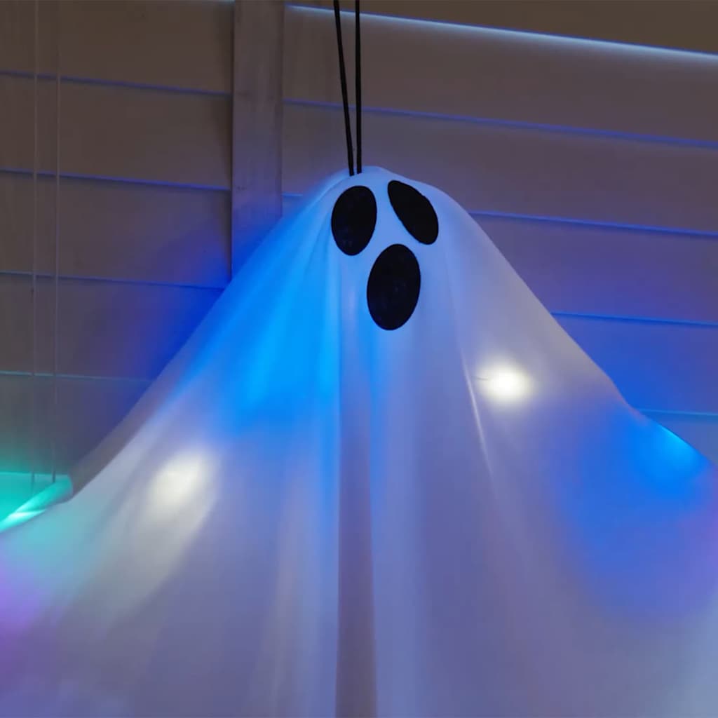 Halloween Hängande Spöke 3 st Vit 52 x 62 cm Polyester