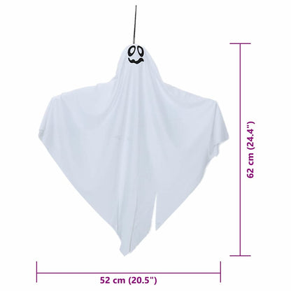 Halloween Hängande Spöke 3 st Vit 52 x 62 cm Polyester