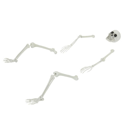 Halloween Skelett med Markspikar Vit 45,5 x 13 cm Polypropylen