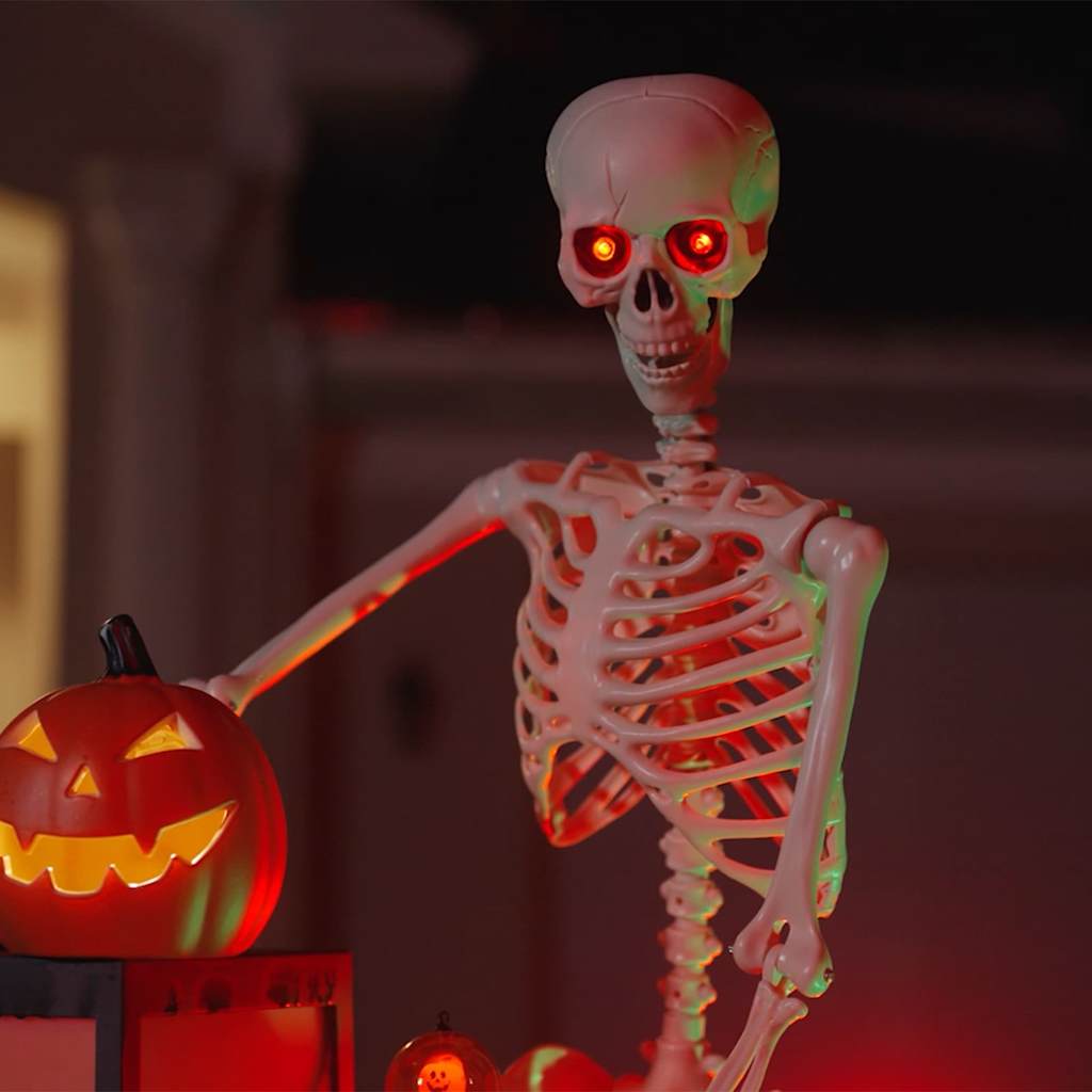 Halloween Skelett Vit 155 x 38,5 cm Polypropylen