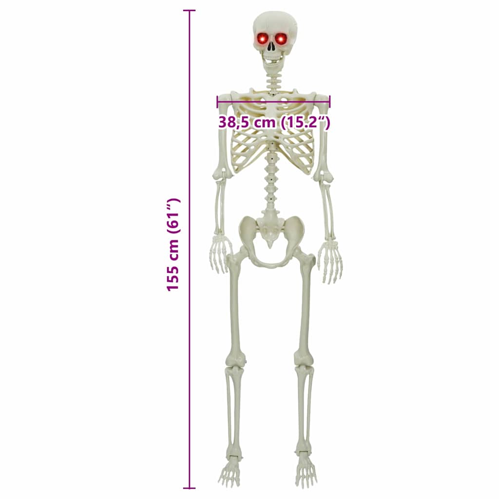Halloween Skelett Vit 155 x 38,5 cm Polypropylen