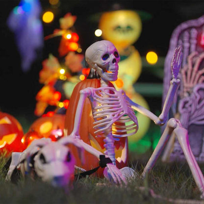 Halloween Dekorations Skelett 2 st Vit 155 x 38.5 cm