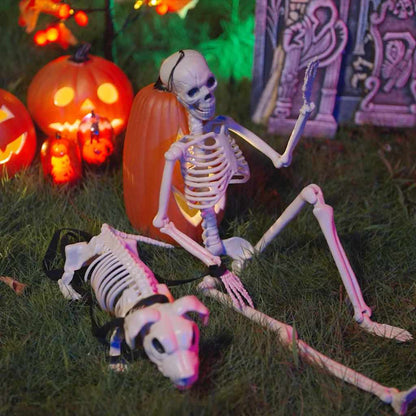 Halloween Dekorations Skelett 2 st Vit 155 x 38.5 cm
