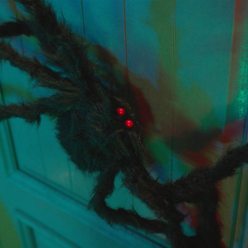 Halloween Spindel Dekoration 3 st Svart 200 cm