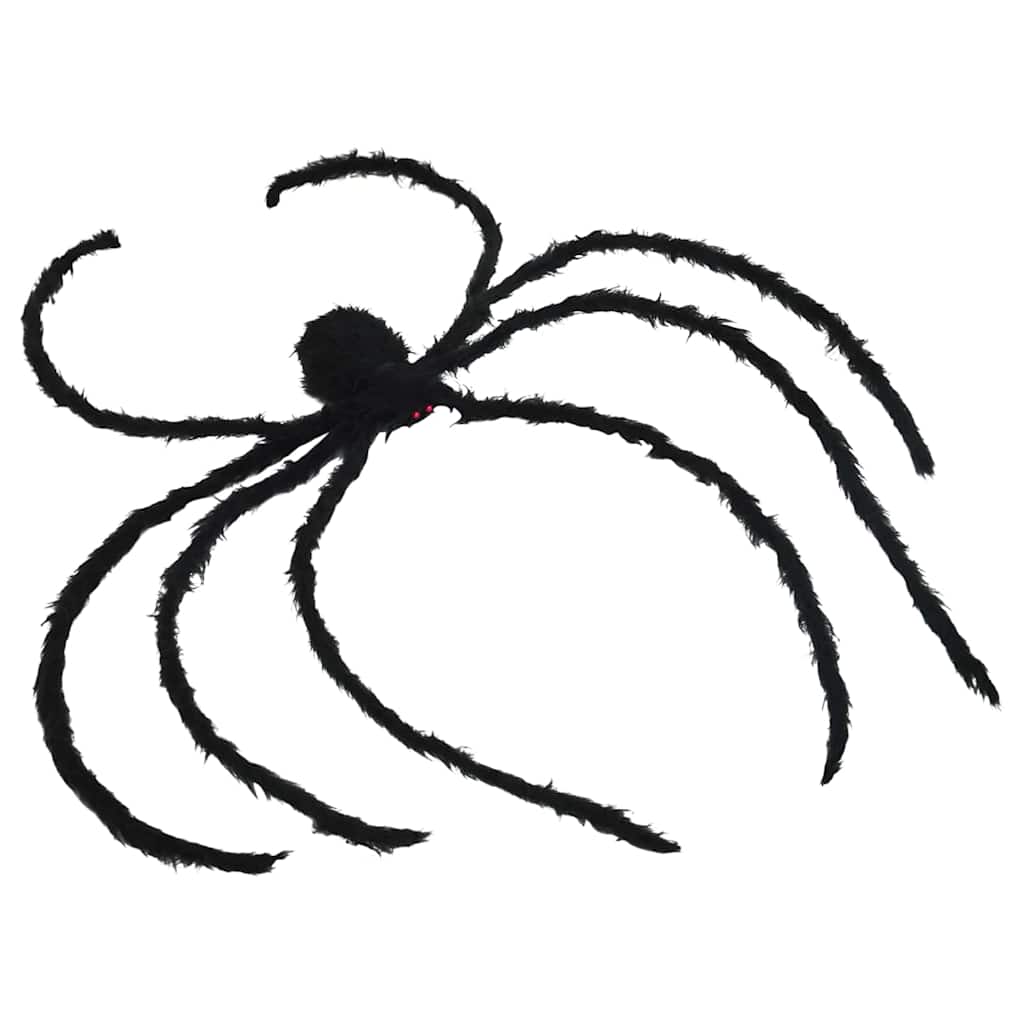 Halloween Spindel Dekoration 3 st Svart 200 cm