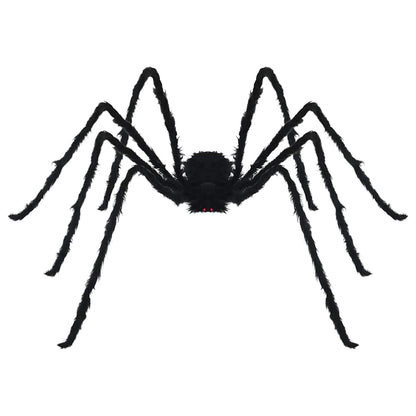 Halloween-spindel dekoration med nät 2 st Svart och vit 200 cm
