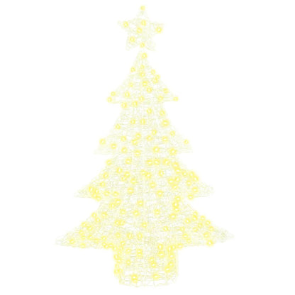 Julgran 100 LED-lampor Varmvit 120 cm Akryl