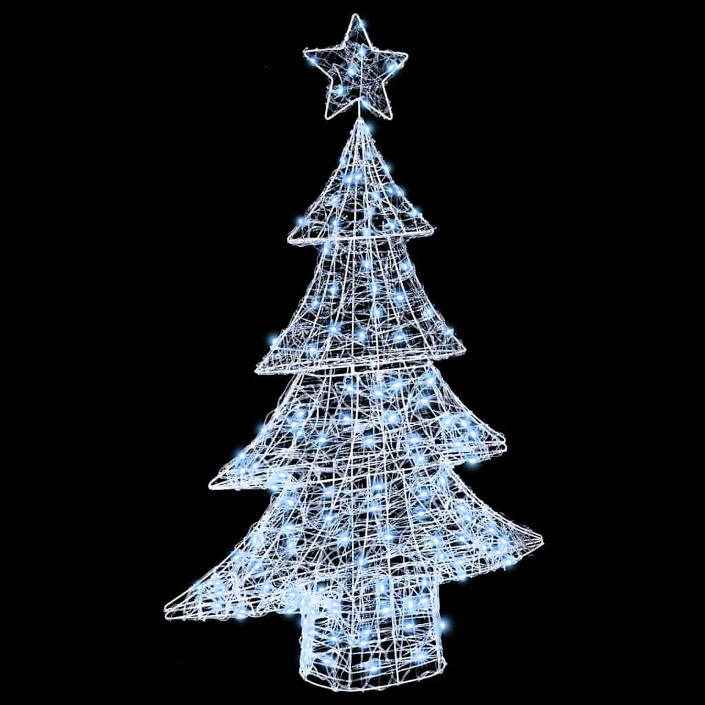 Julgran 100 LED-lampor Kallvit 120 cm Akryl