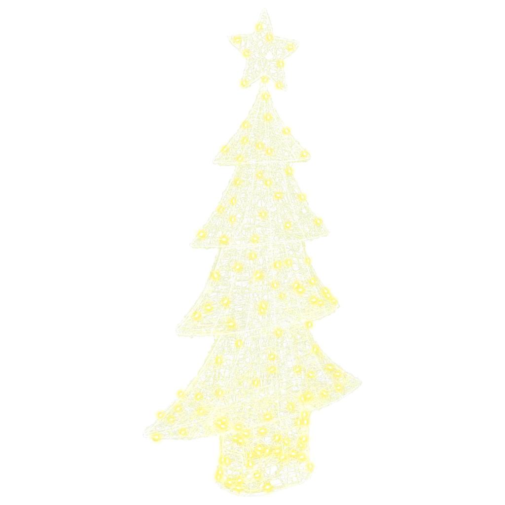 Julgran 160 LED-lampor Varmvit 150 cm Akryl