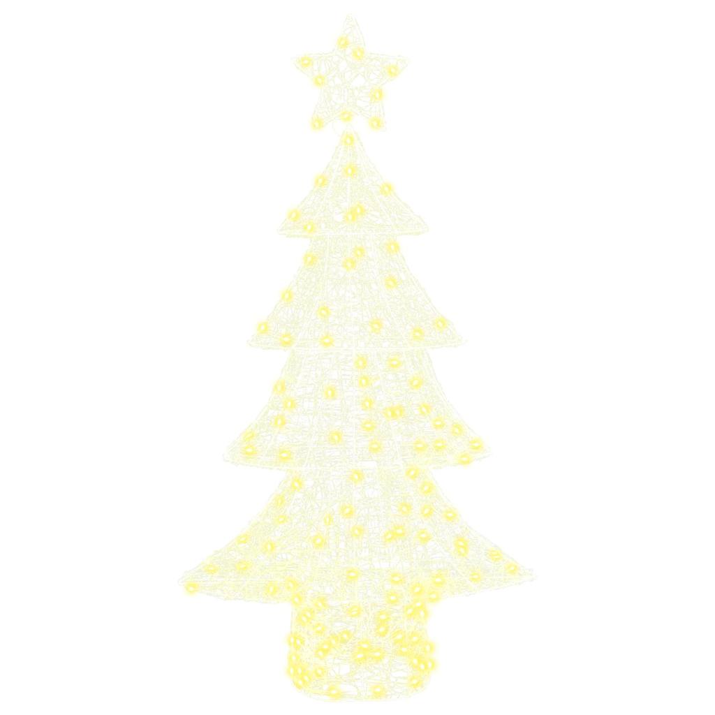 Julgran 160 LED-lampor Varmvit 150 cm Akryl