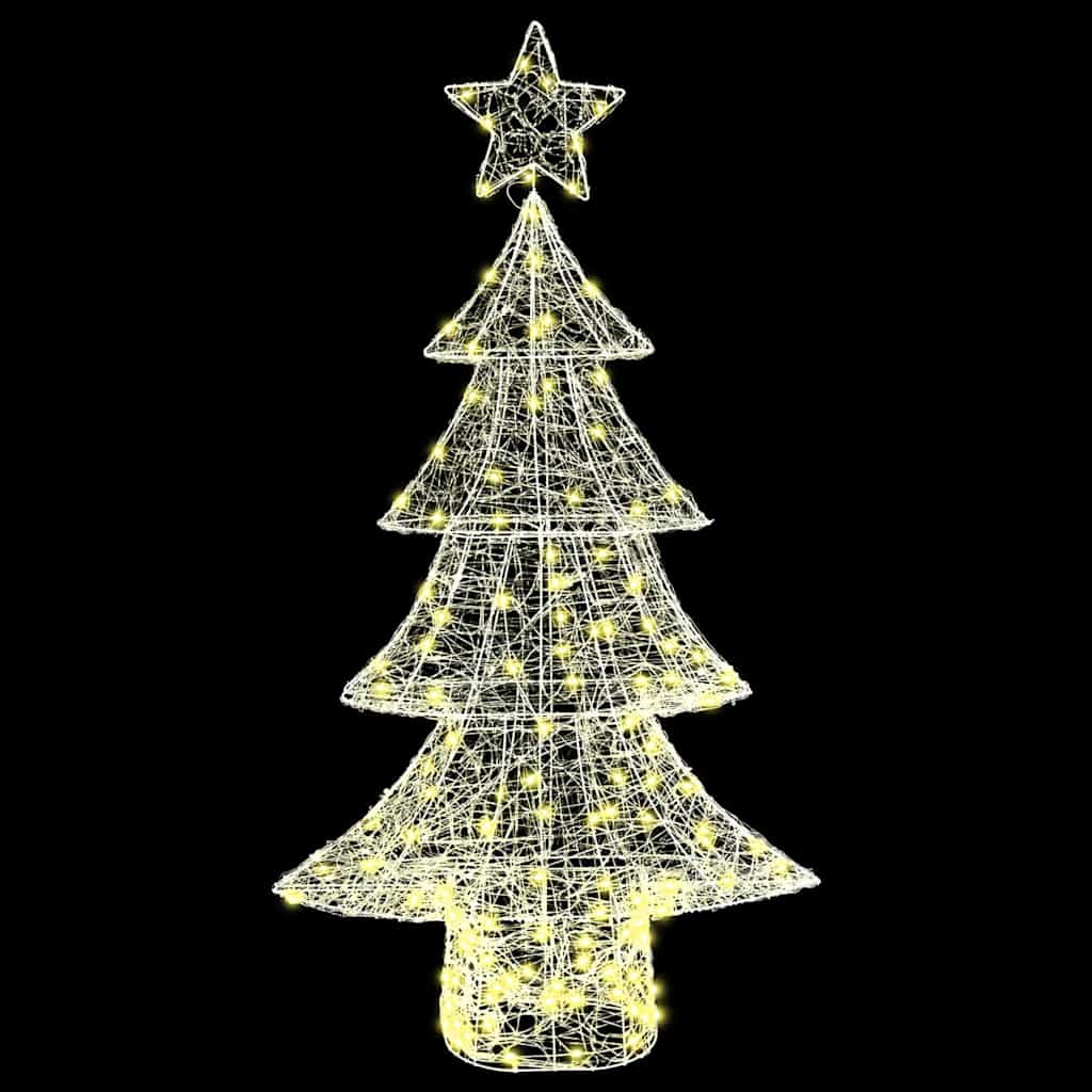 Julgran 160 LED-lampor Varmvit 150 cm Akryl