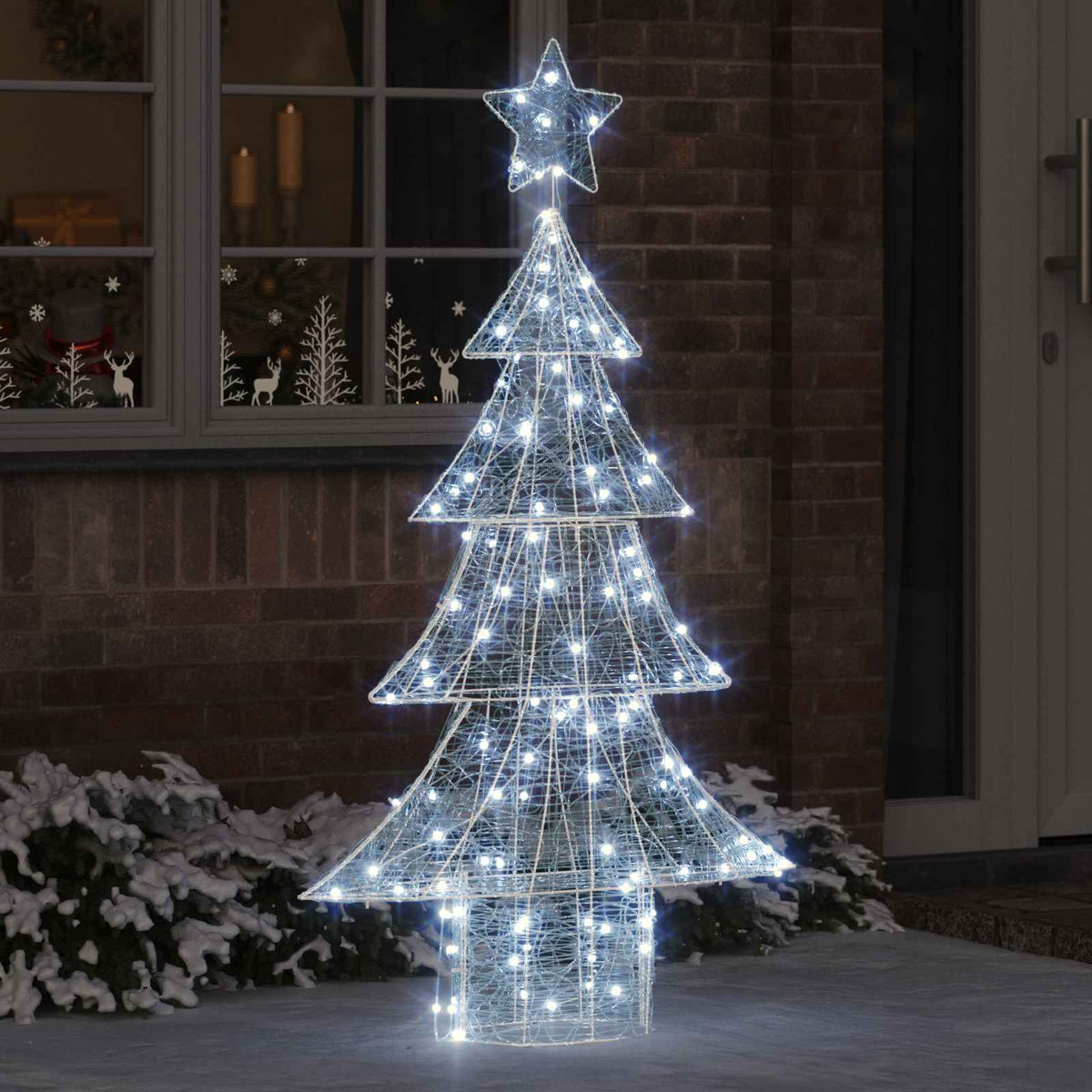 Julgran 160 LED-lampor Kallvit 150 cm Akryl