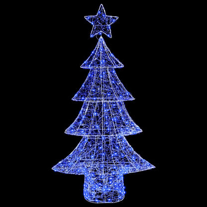Julgran 160 LED-lampor Blå 150 cm Akryl