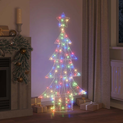 Julgran 160 LED-lampor Flerfärgsdesign 150 cm Akryl