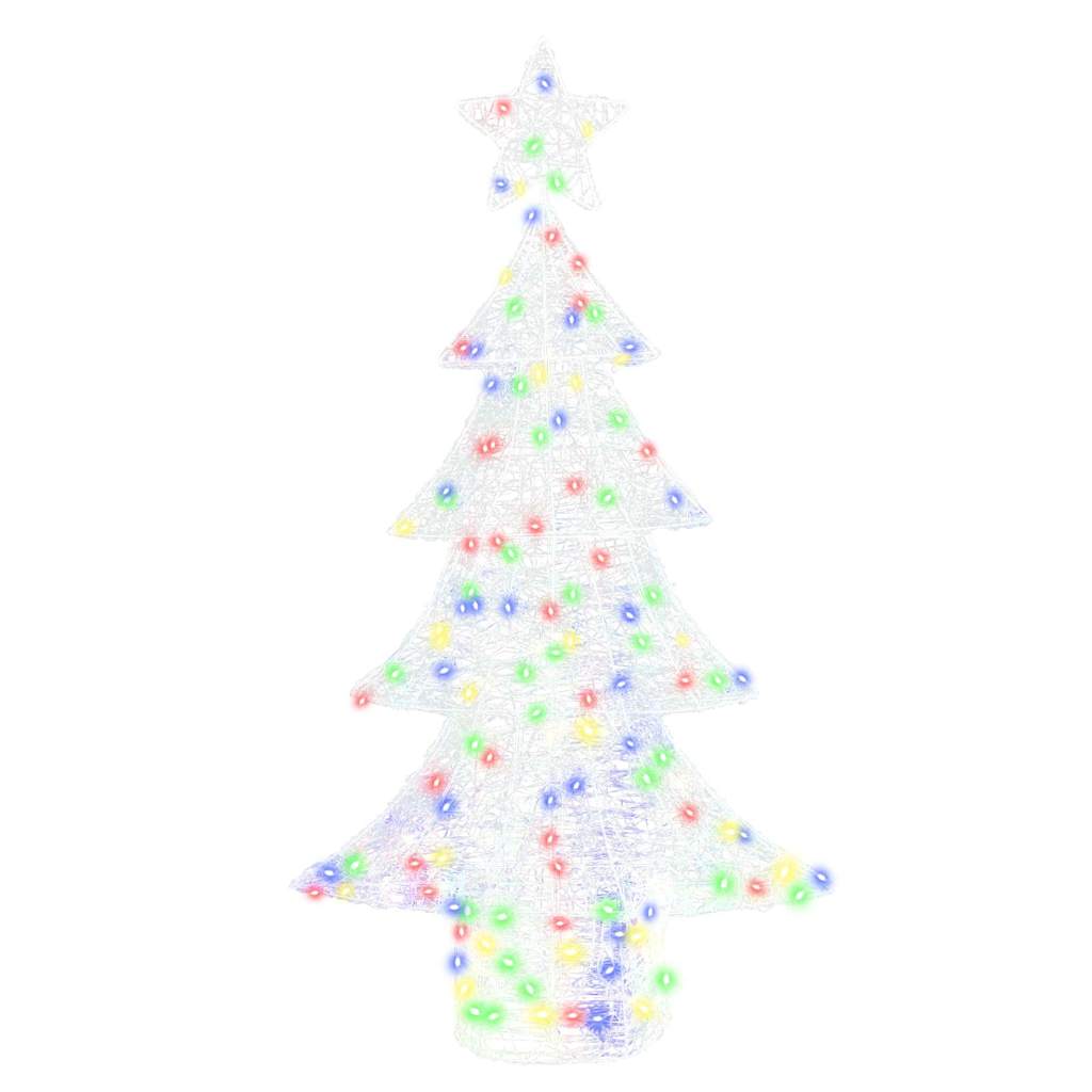 Julgran 160 LED-lampor Flerfärgsdesign 150 cm Akryl