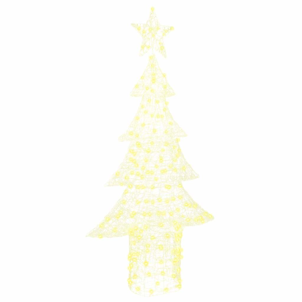 Julgran 240 LED-lampor Varmvit 150 cm Akryl