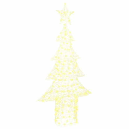 Julgran 240 LED-lampor Varmvit 150 cm Akryl