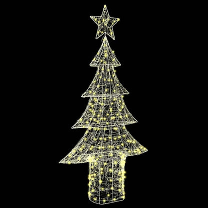 Julgran 240 LED-lampor Varmvit 150 cm Akryl