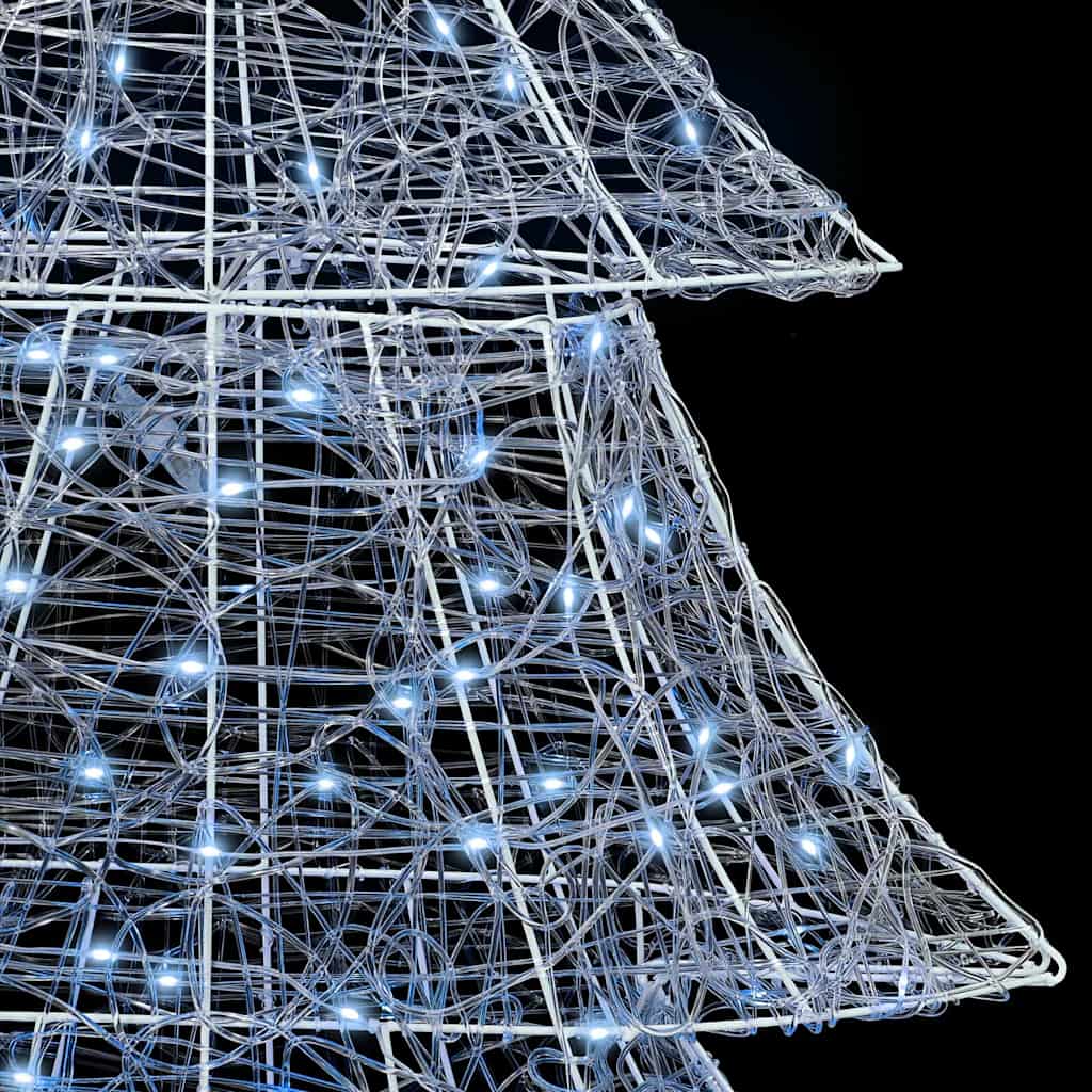 Julgran i Akryl med 240 LED-lampor Kallvit 180 cm