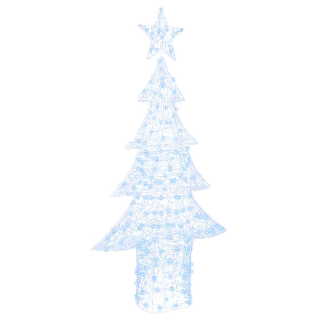 Julgran 240 LED-lampor Kallvit 180 cm Akryl