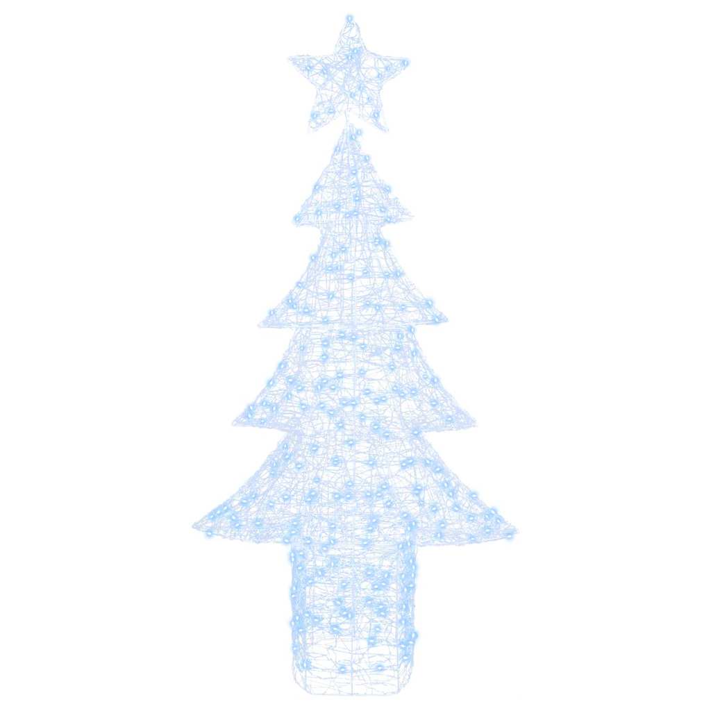 Julgran 240 LED-lampor Kallvit 180 cm Akryl