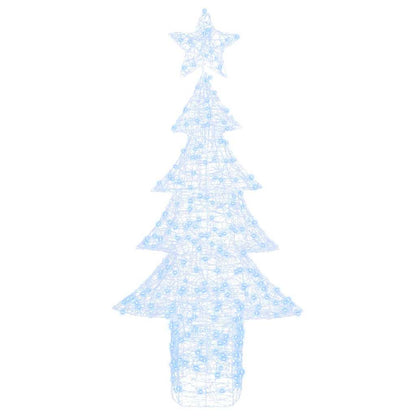 Julgran 240 LED-lampor Kallvit 180 cm Akryl